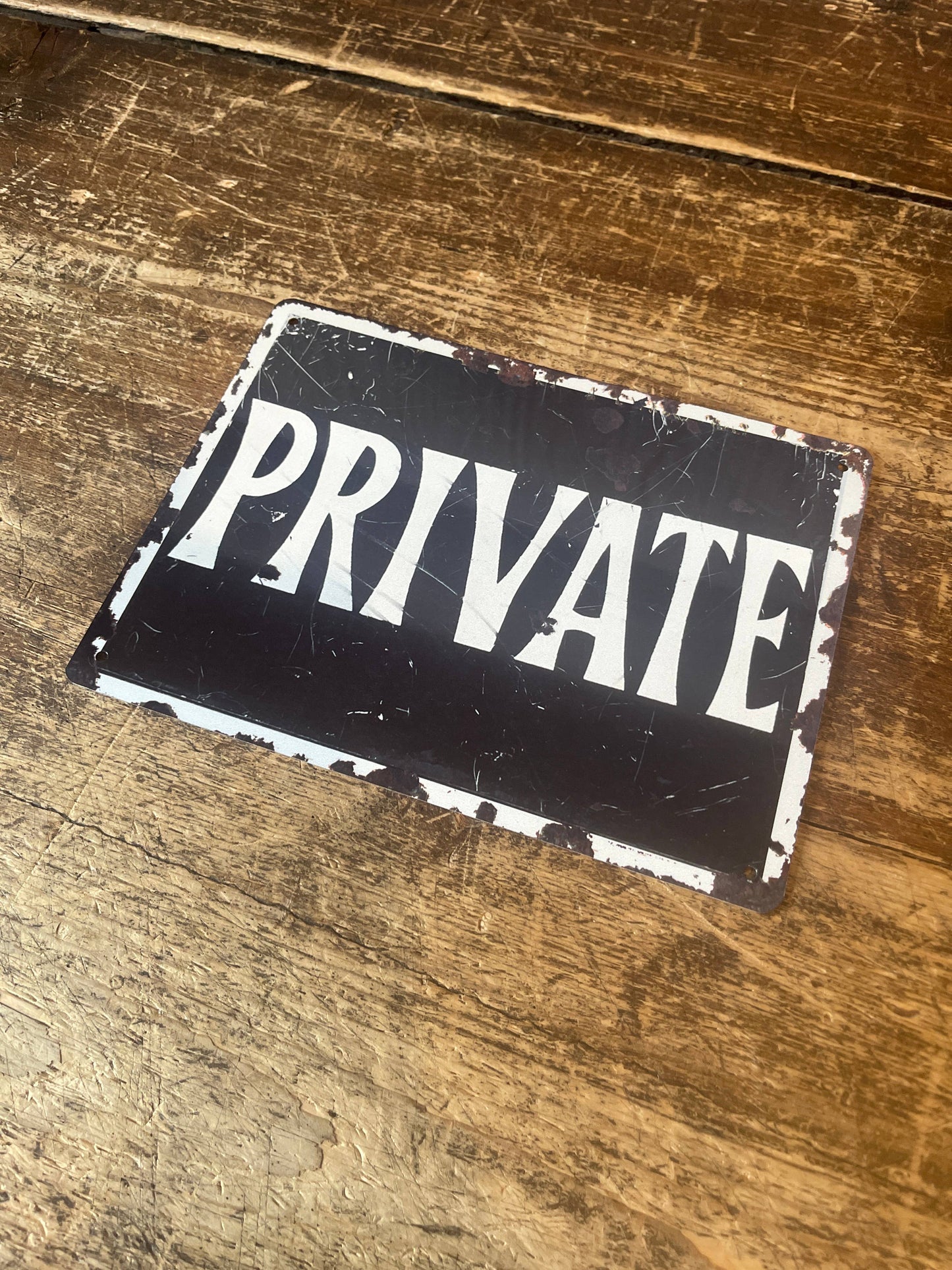 Private Metal Advertising Wall Sign