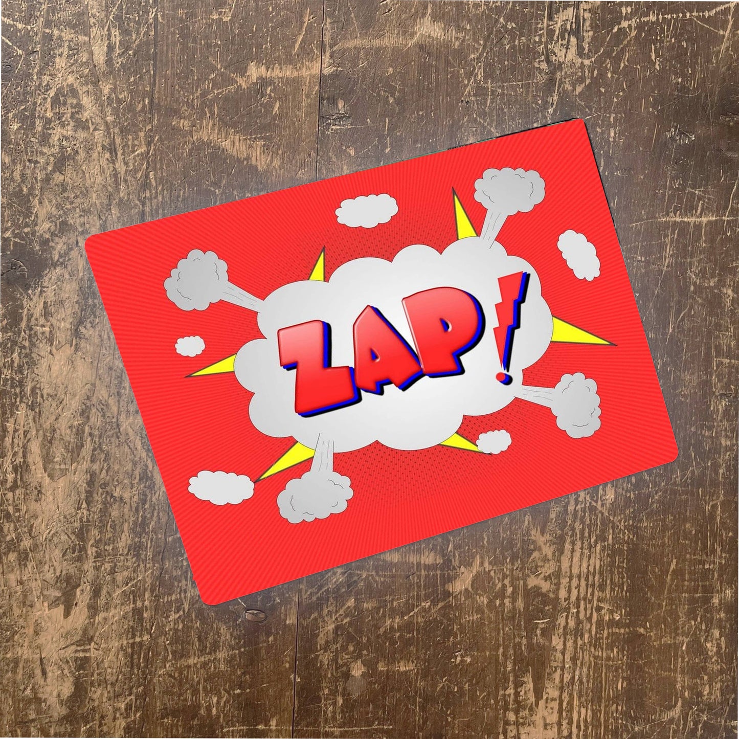 Zap | Comic Style writing | Metal Pop Art Wall Sign