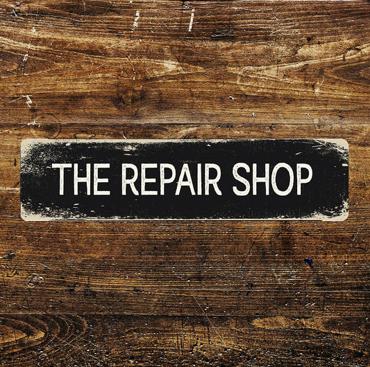 The Repair Shop Sign Metal Long Sign Plaque