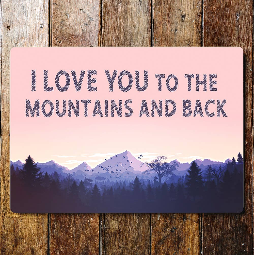 Lifestyle love you to art | Metal Sign Plaque