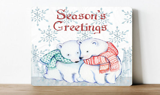 Seasons & Greetings Christmas | Metal Sign Plaque