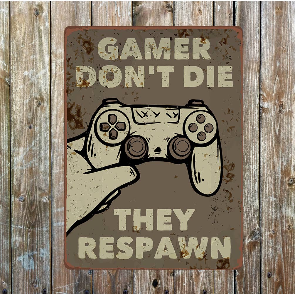 Gamer door notice lifestyle | Metal Sign Plaque