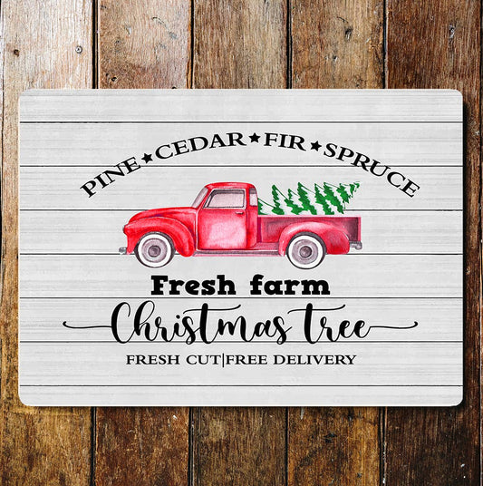 fresh farm Christmas tree Wall | Metal Sign Plaque