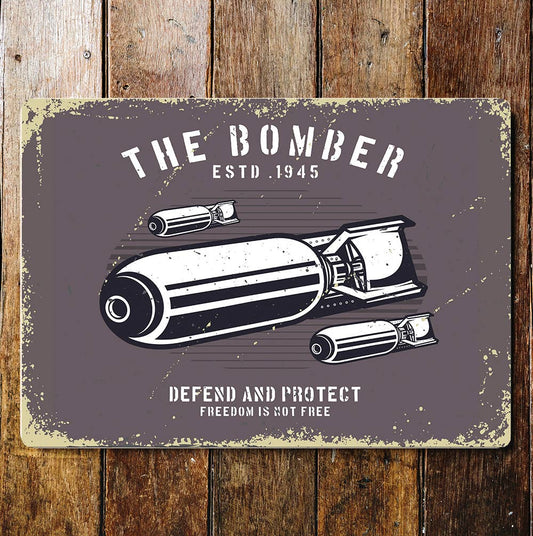 The Bomer defend and protect Metal Wall Sign Plaque