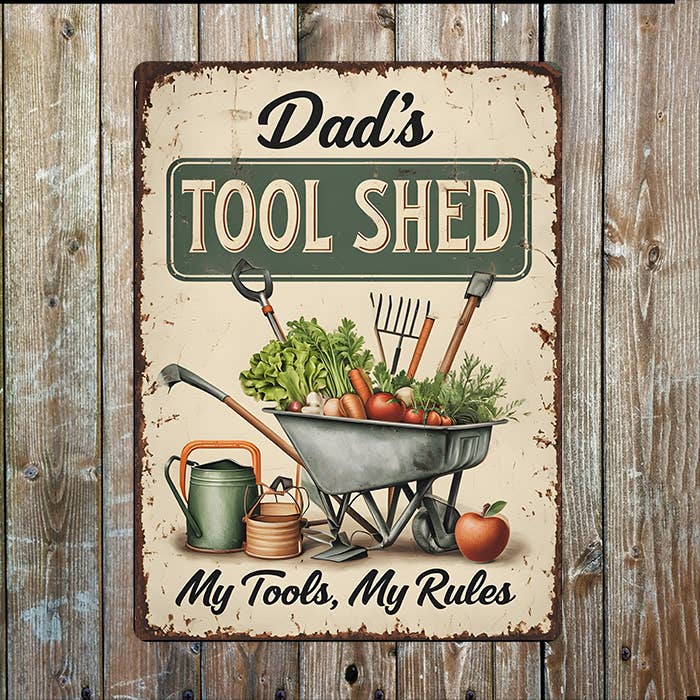 Dad's Tool Shed | Father's Day | Metal Sign Plaque
