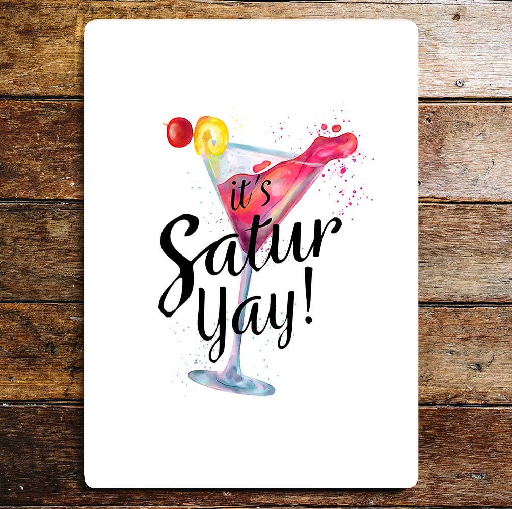 Lifestyle art Cocktail drinks | Metal Sign Plaque