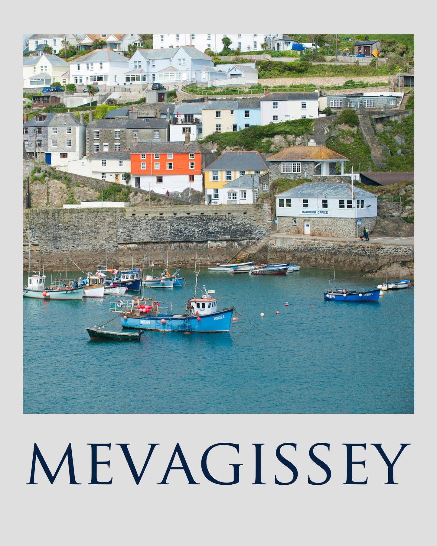 Mevagissey Cornwall | Metal Travel Wall Sign