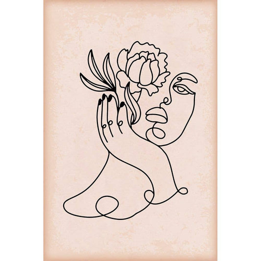 Metal Sign Line Lady Collection set Plaque 2