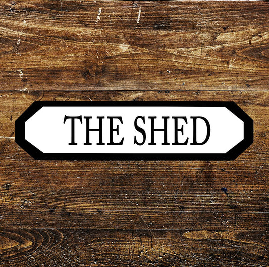 The Shed Sign Metal Long Sign Plaque