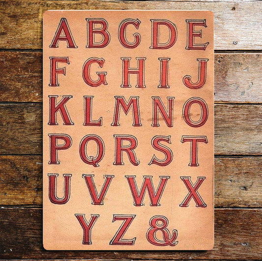 Alphabet Letters | Metal Wall Sign Plaque