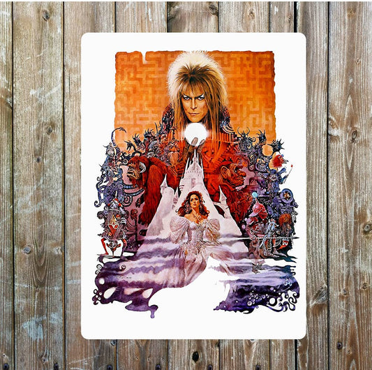 The Labyrinth Film David Bowie Metal Sign Plaque