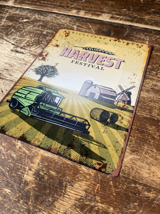 harvest festival | Metal Wall Sign Plaque