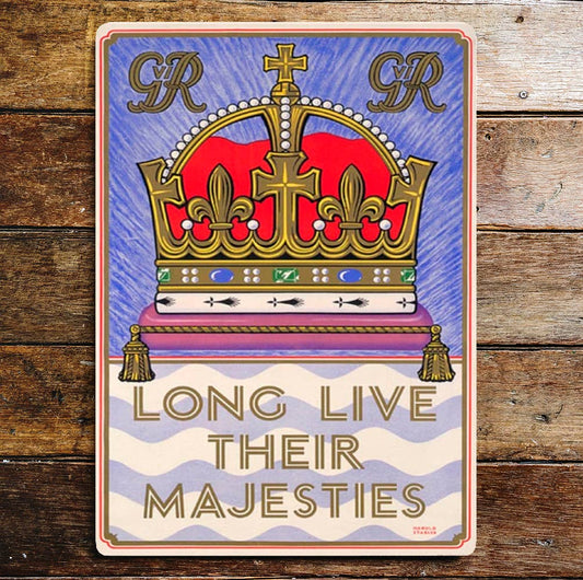 Long Live Their Majesties Queen Elizabeth II | Metal Sign