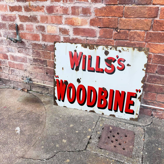 Wills Woodbine | Metal Advertising Wall Sign