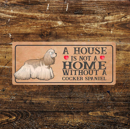 cocker spaniel Dog | Metal Sign Plaque