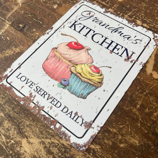 Grandma kitchen Sign Personalised | Metal Sign