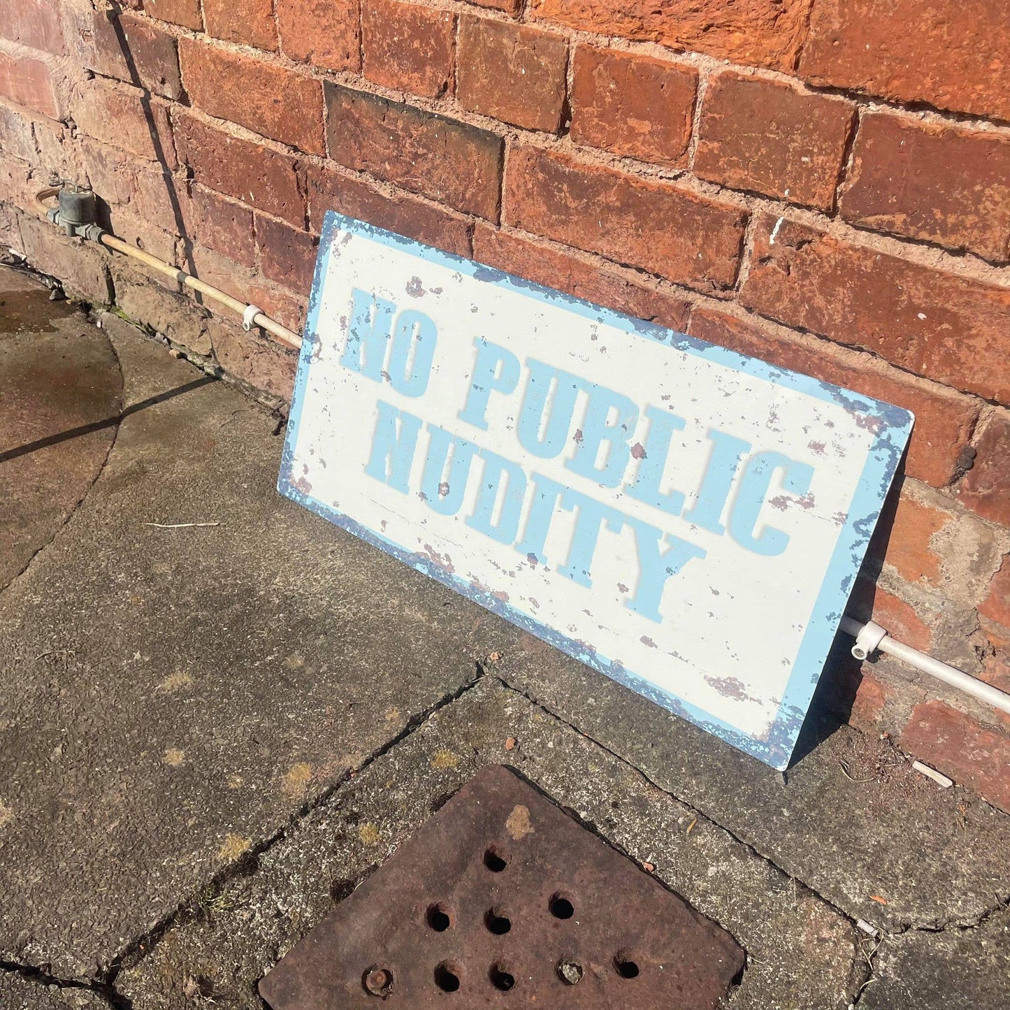 No Public Nudity | Metal Sign