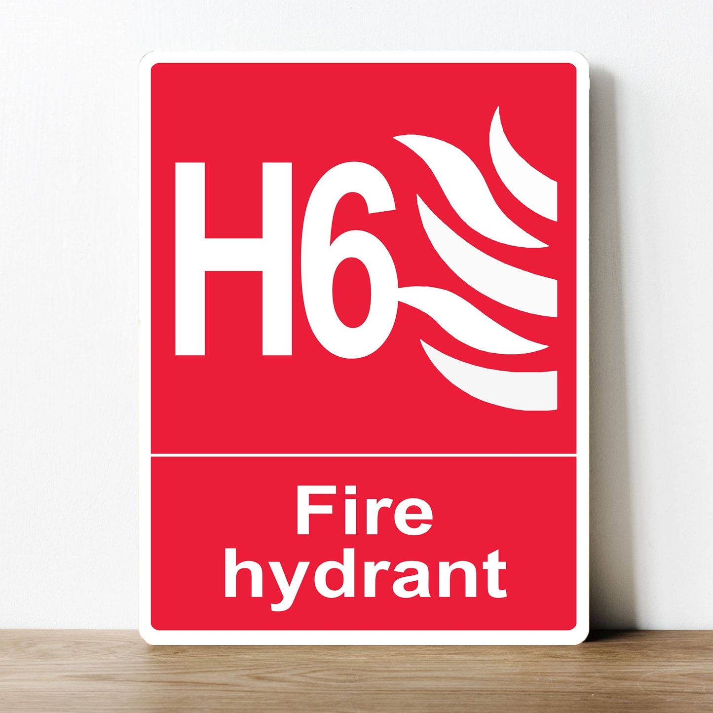Fire Hydrant Signage H6 | Metal Sign Plaque