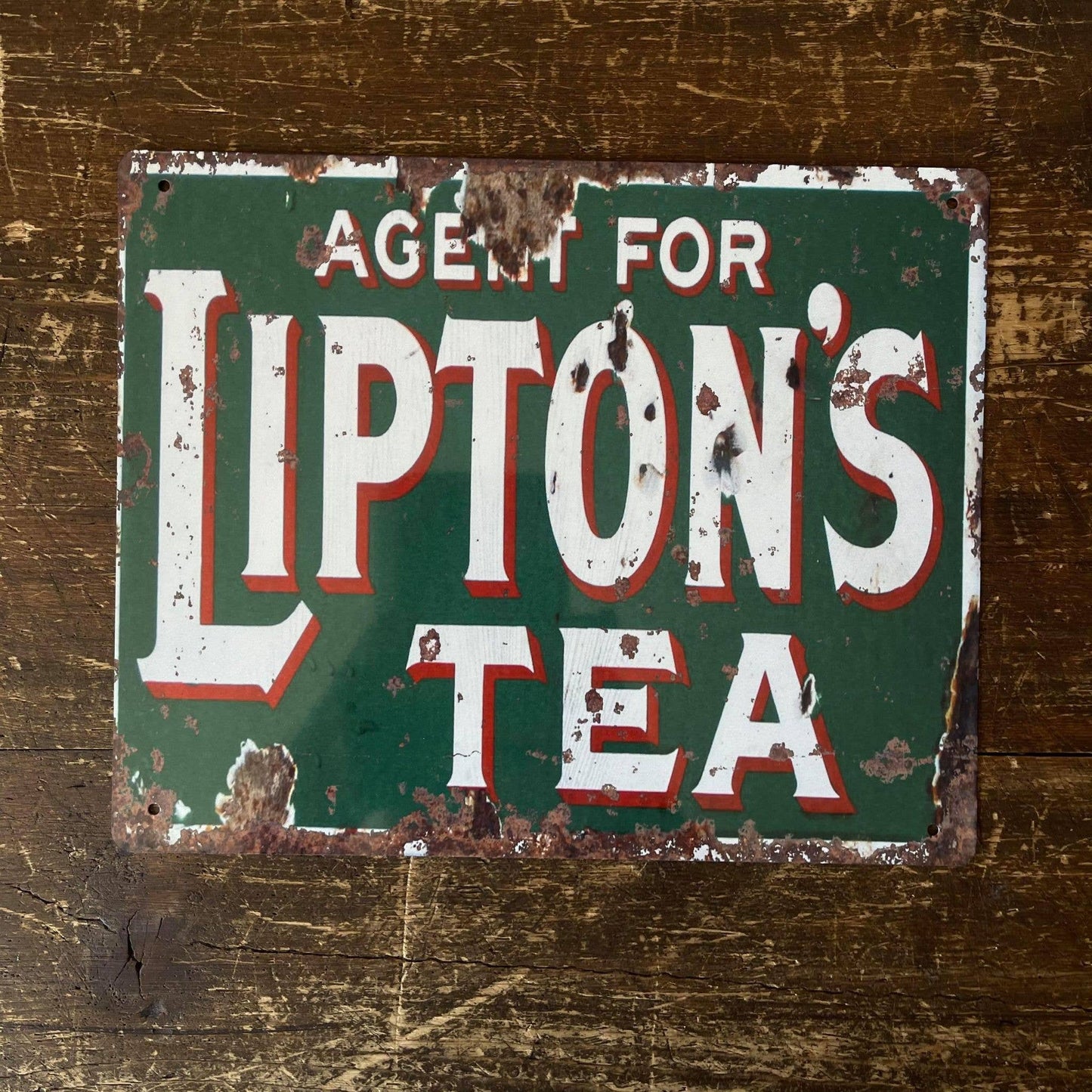 Liptons Tea | Metal Advertising Wall Sign