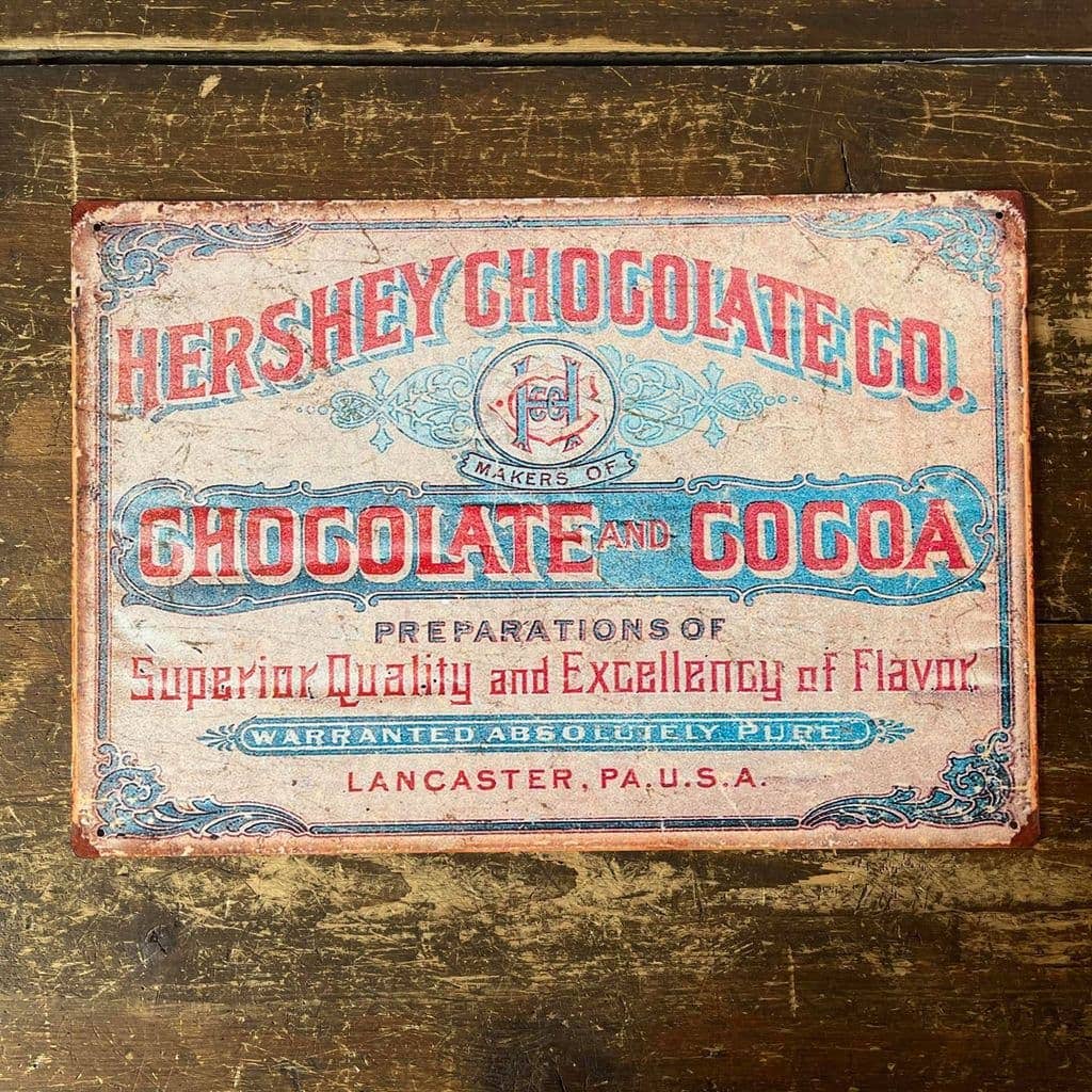 Hershey Chocolate and Cocoa | Metal Advertising Wall Sign