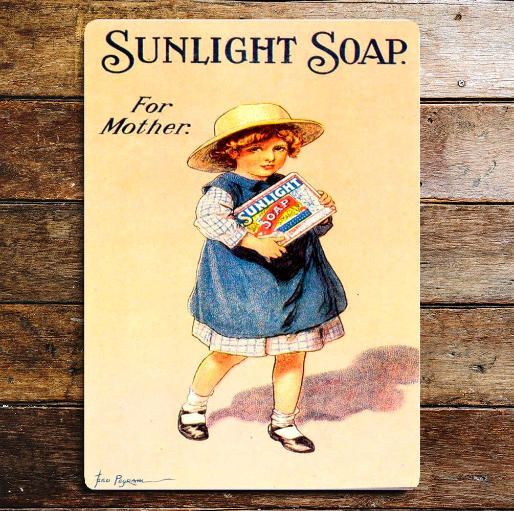 Sunlight Soap For Mother Metal Sign