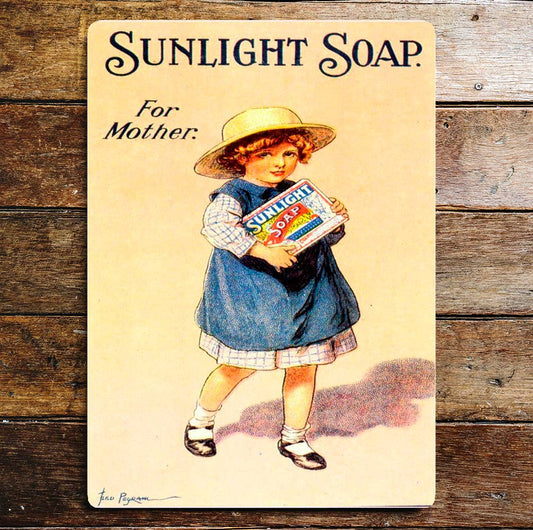 Sunlight Soap For Mother Metal Sign