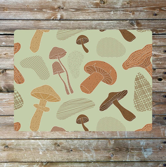 Wild Mushrooms Art   | Metal Sign Plaque