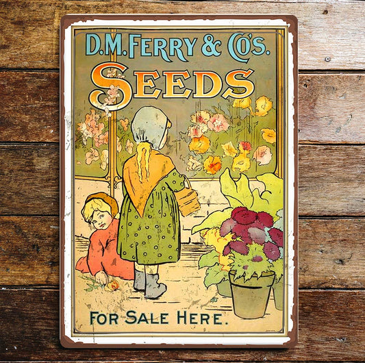DM Ferry & Co Seeds For Sale | Metal Wall Sign Plaque