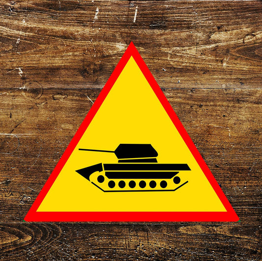 Tank Army triangle | Metal Sign Plaque