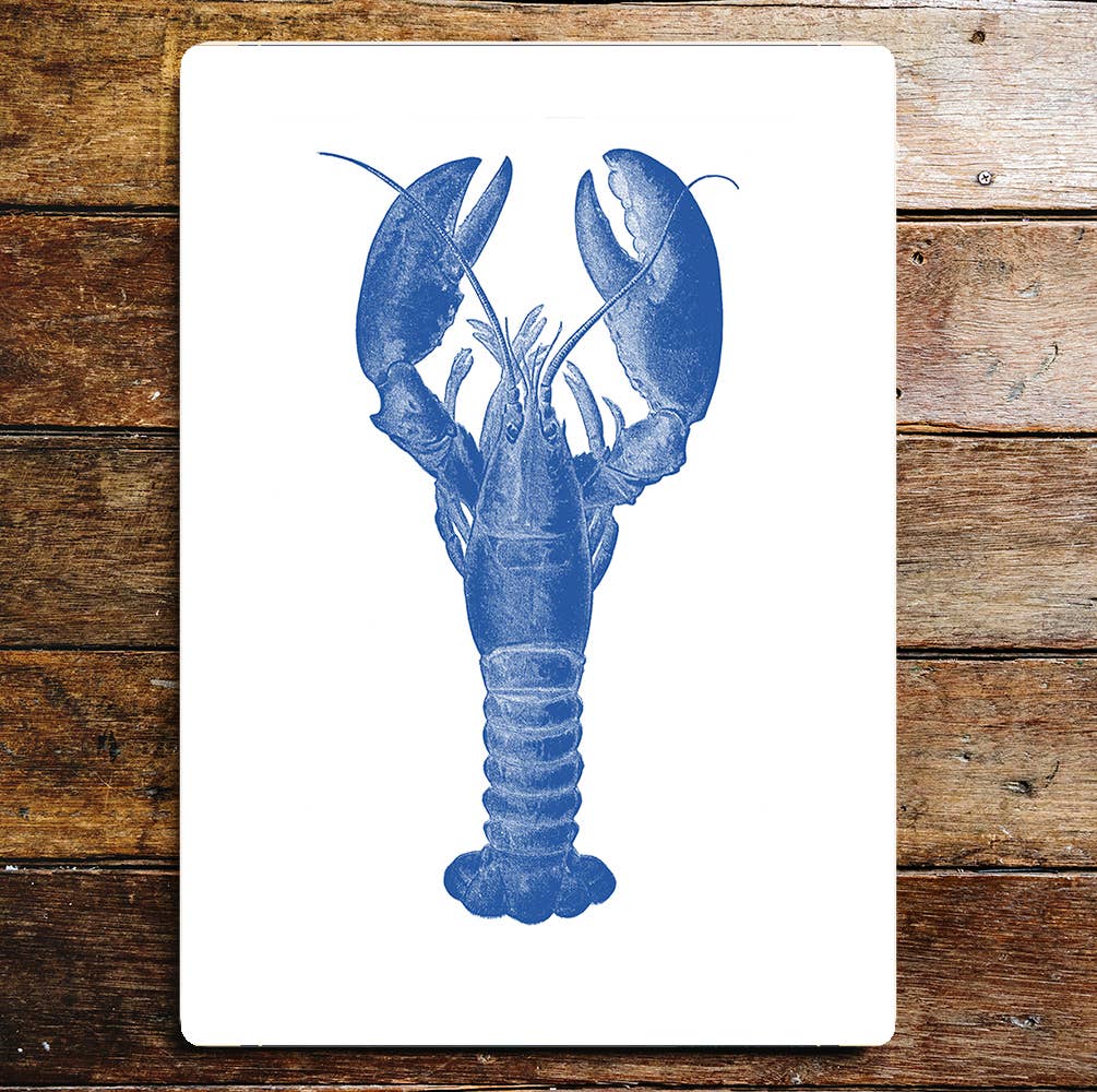 Blue Lobster | Metal Sign Plaque
