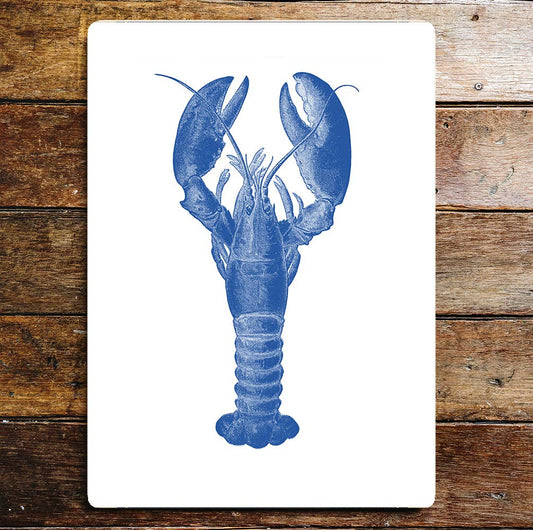 Blue Lobster | Metal Sign Plaque