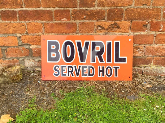 Orange Bovril Served Hot 24 | Metal Wall Sign