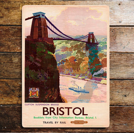 Bristol Clifton Suspension Bridge | Metal Wall Sign Plaque