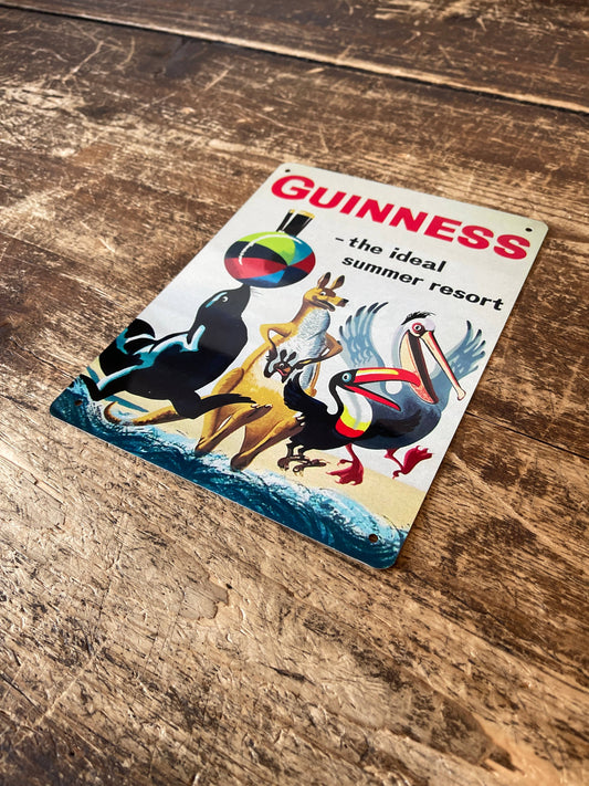 Guinness the ideal summer resort | Metal Sign