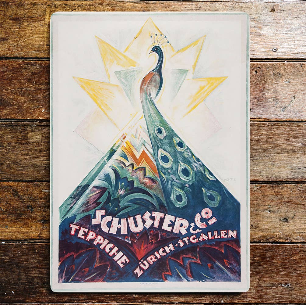 Schuster & Co Teppiche Zurich St Gallen Metal Wall Sign