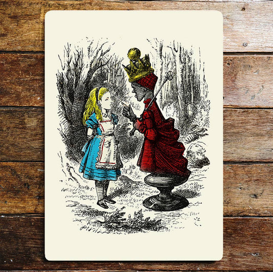Alice in Wonderland Queen Of Hearts | Metal Sign Plaque
