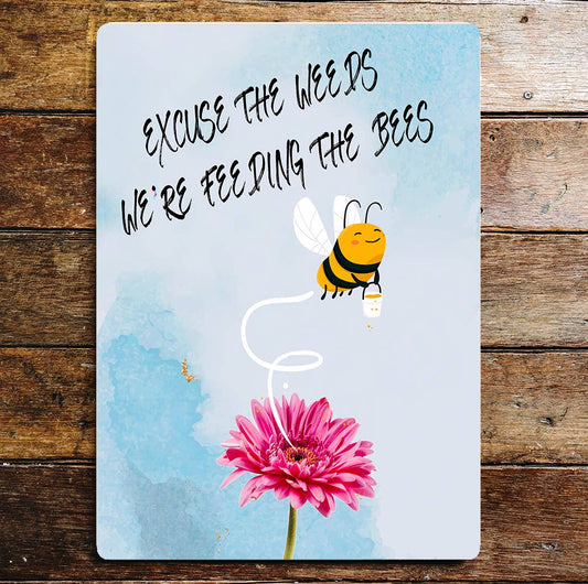 Bee Conservation Nature Art | Metal Sign Plaque