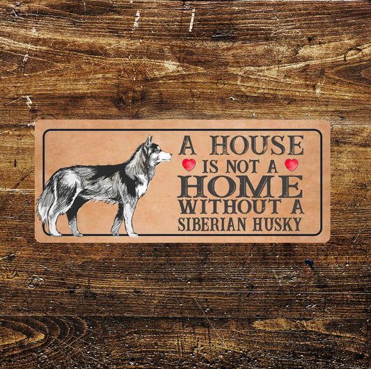 siberian husky Dog | Metal Sign Plaque