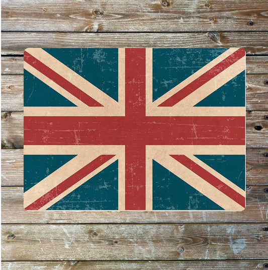 Union Jack Flag vintage | Metal Sign Plaque
