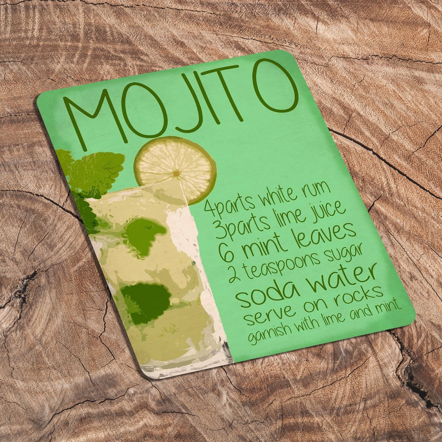 Mojito Cocktail Drink | Metal Humour Wall Sign