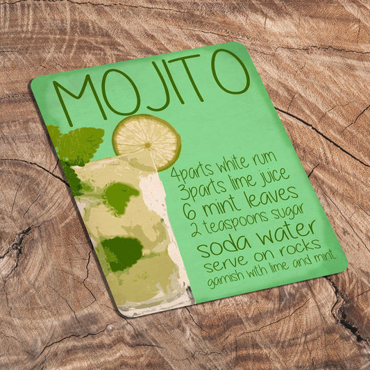 Mojito Cocktail Drink | Metal Humour Wall Sign