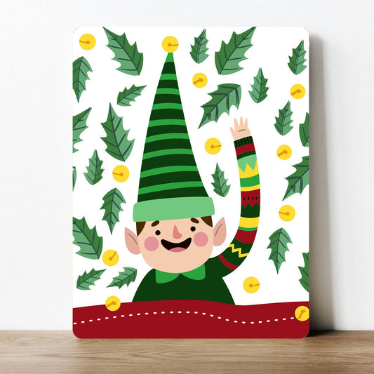 Elf on the Shelf Christmas | Metal Sign Plaque