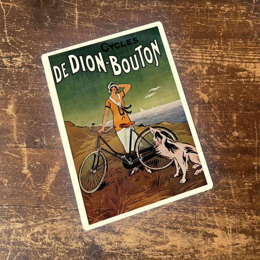 Cycles De Dion Bouton Dog | Metal Art Wall Sign