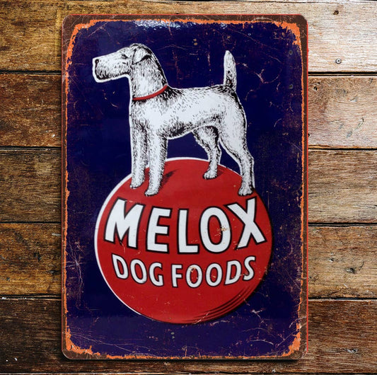 Melox Dog Food fox terrier | Metal Sign