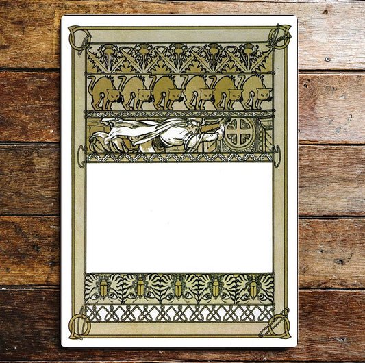 Vintage Personalize Cats Thistles | Metal Sign Plaque