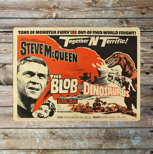 Steve Mcqueen The Blob Movie poster horror Metal Sign