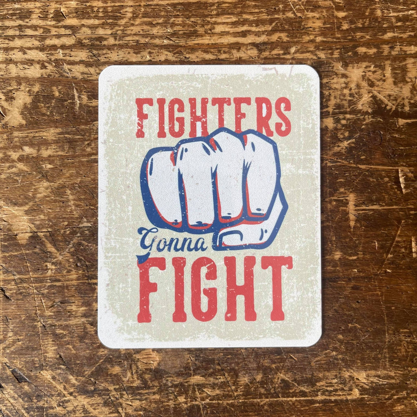 Fighters Gonna Fight Boxing Tin Sign | Metal Sign Plaque