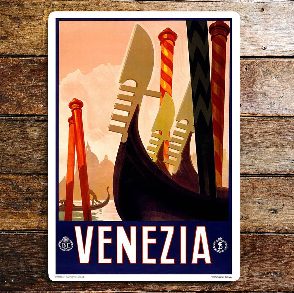 Venezia Gondola | Metal Wall Sign Plaque