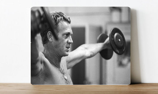 Steve McQueen Workout Gym | Metal Sign Plaque
