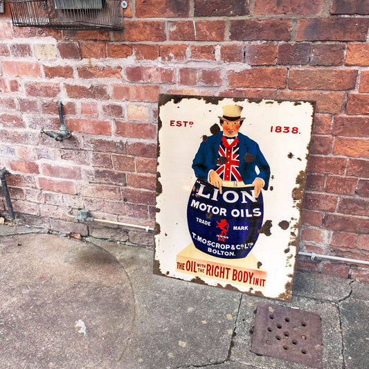 Lion Motor oil | Metal Reproduction Wall Sign